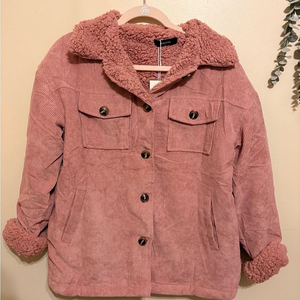Women's Pink Corduroy Jacket
